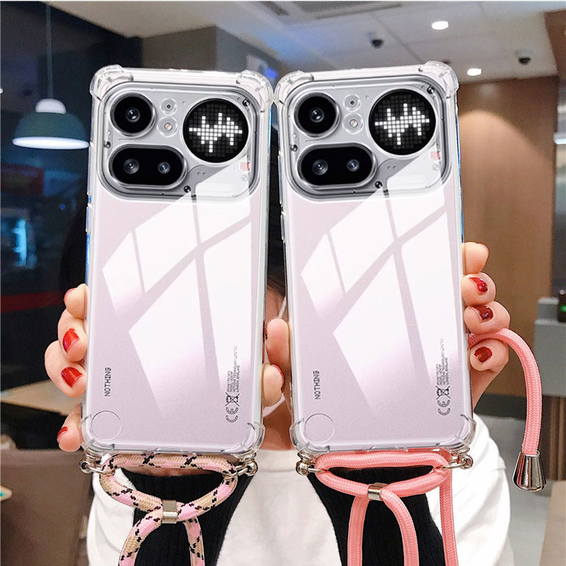 Phone Accessories Nothing - Crossbody Lanyard TPU Phone Case For