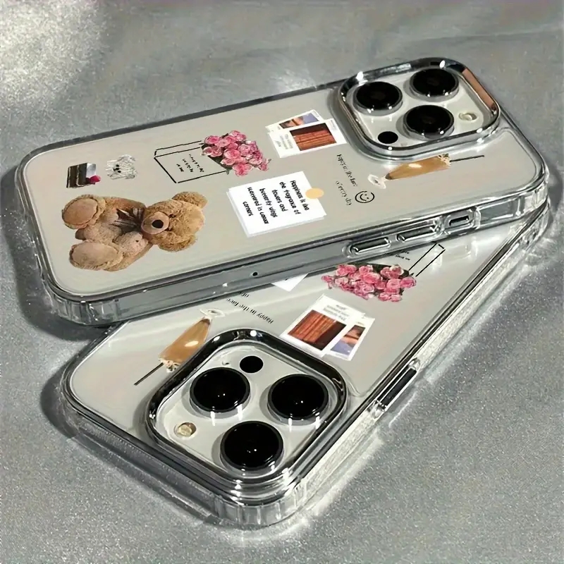 Xo Phone Accessories - Collage Teddy Bear Rose Flower Photo