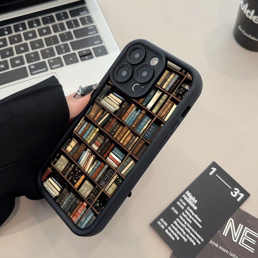 Xo Phone Accessories - Book Shelf Creative Pattern Phone Case