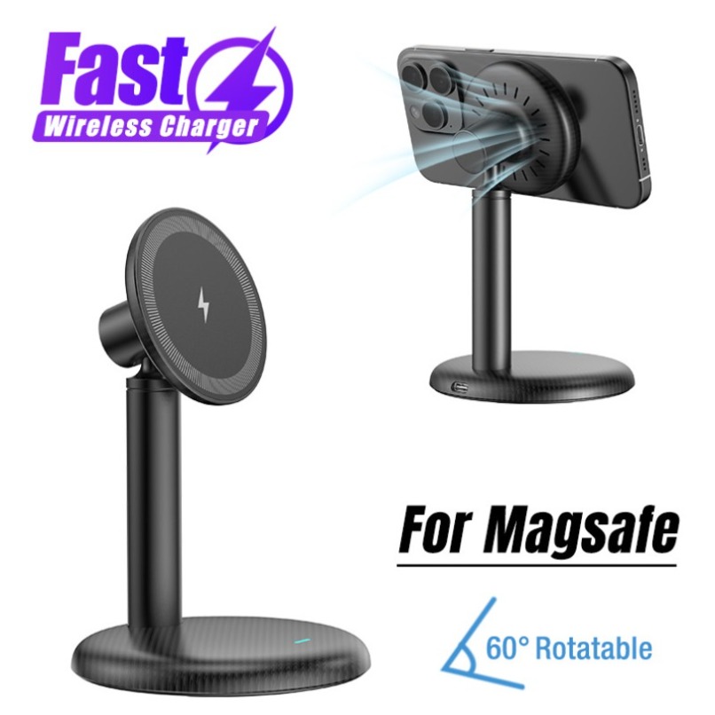 Phone Accessories Charger - Desktop Magnetic Phone Stand Fast Wireless