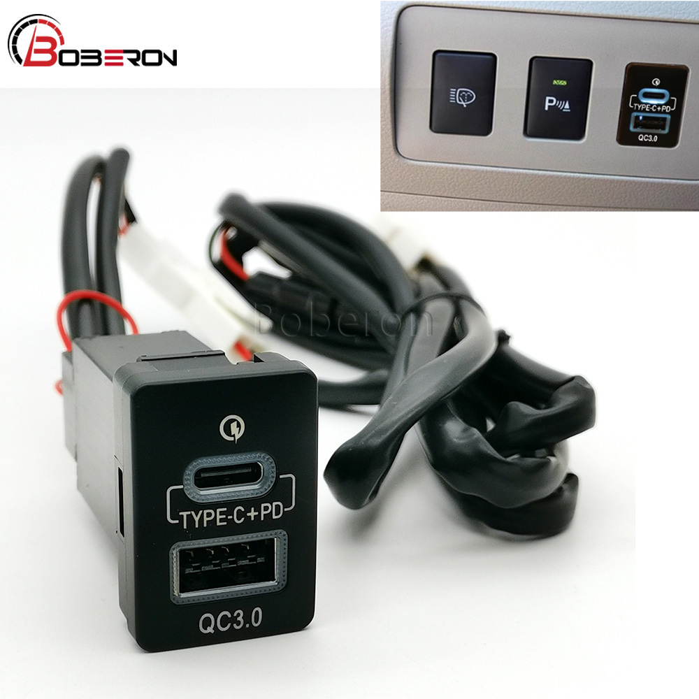 Phone Accessories Charger - Blue LED QC3.0 USB Car Dual