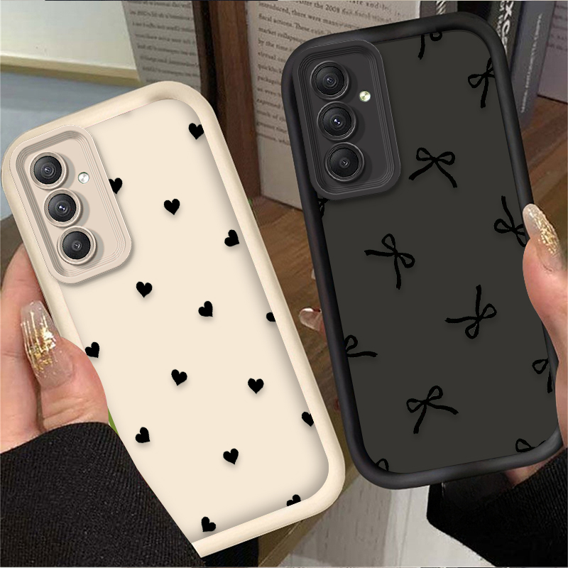 Black Love Heart Bowknot Case  - Samsung Accessories Phone review and price