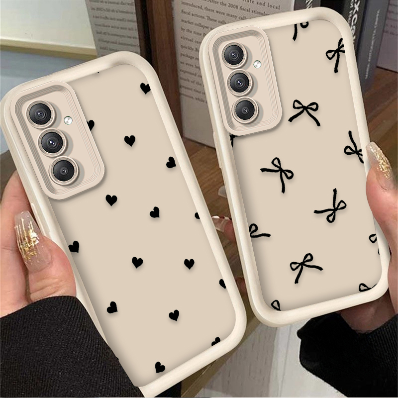 Black Love Heart Bowknot Case  - Samsung Accessories Phone review and price