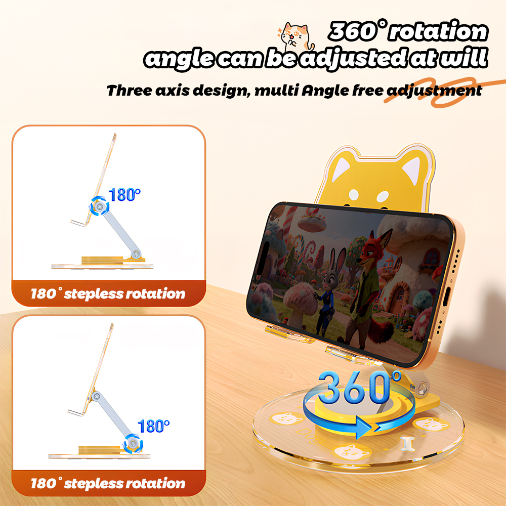 Cute Animal Phone Stand 360 Ro - Phone Accessories For Teen Girls review and price