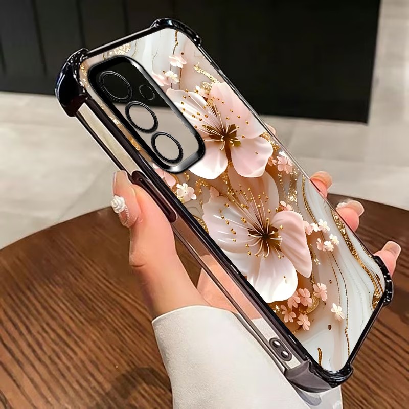 Electroplated Flower Clear Pho - Samsung Accessories Phone review and price