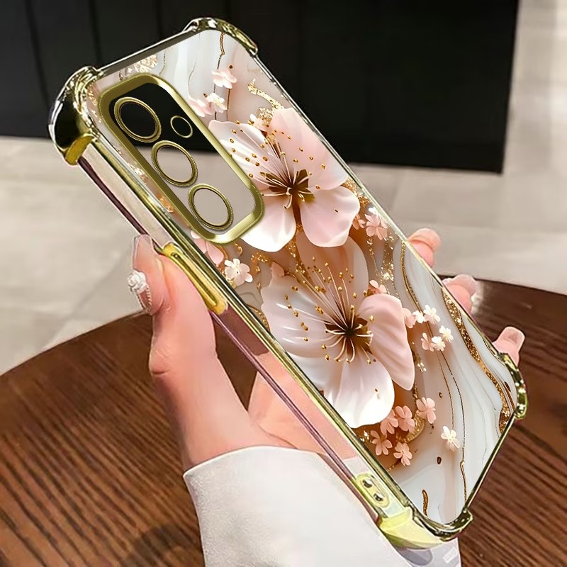 Electroplated Flower Clear Pho - Samsung Accessories Phone review and price