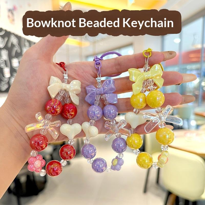 NEW Candy Color Heart Bow Bead - Phone Accessories For Teen Girls review and price