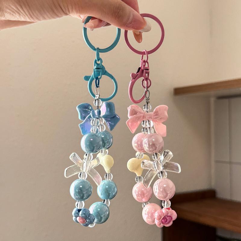 NEW Candy Color Heart Bow Bead - Phone Accessories For Teen Girls review and price