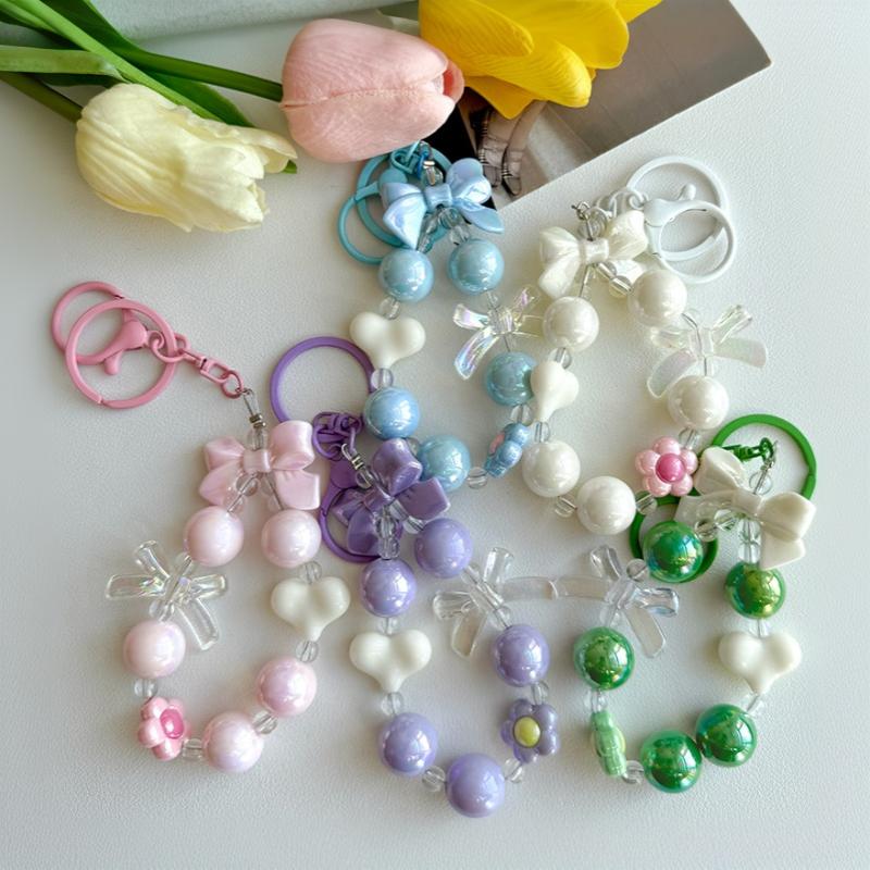 NEW Candy Color Heart Bow Bead - Phone Accessories For Teen Girls review and price