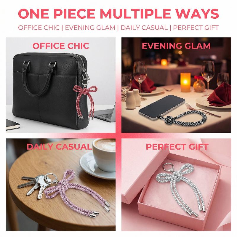 Crystal Butterfly Knot Pendant - Phone Accessories Ideas review and price