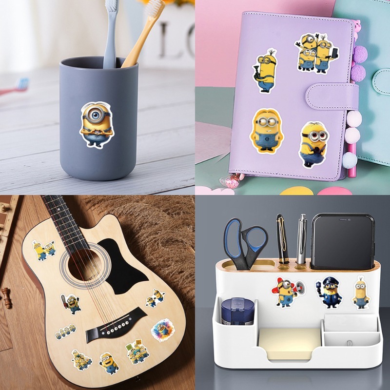 55pcs Minions Cartoon Graffiti - Phone Accessories Ideas review and price