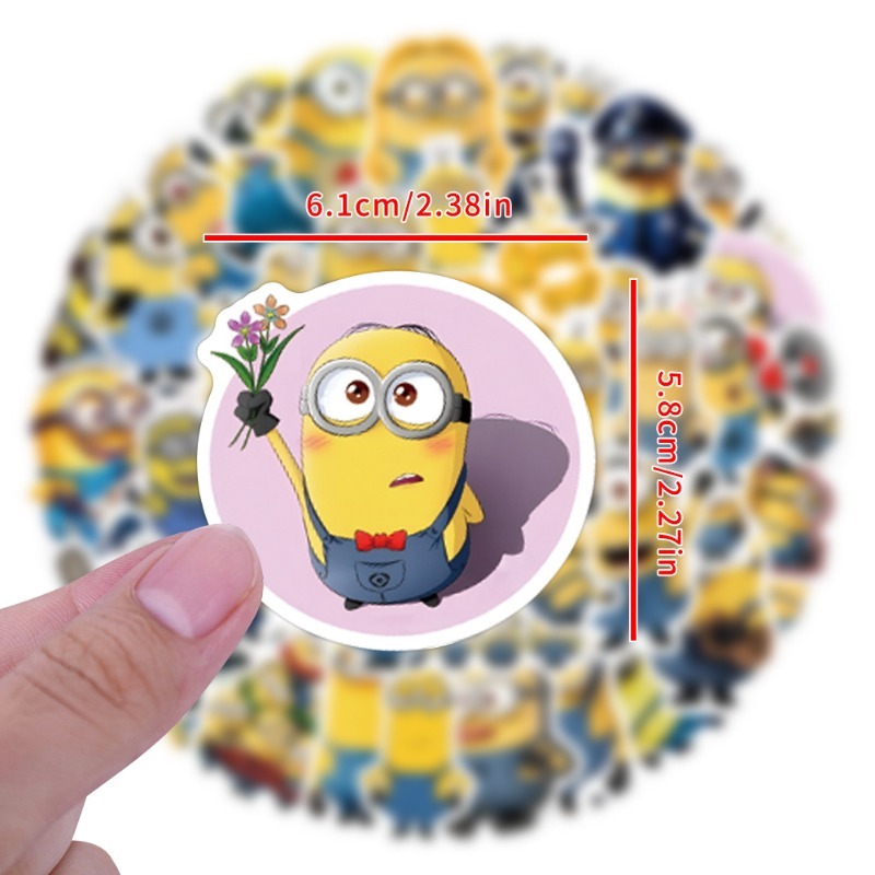 55pcs Minions Cartoon Graffiti - Phone Accessories Ideas review and price