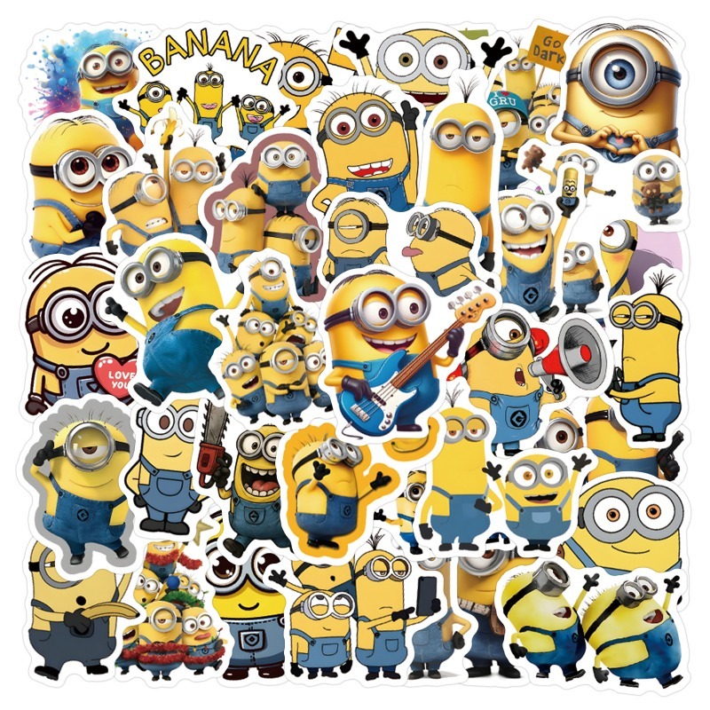 55pcs Minions Cartoon Graffiti - Phone Accessories Ideas review and price