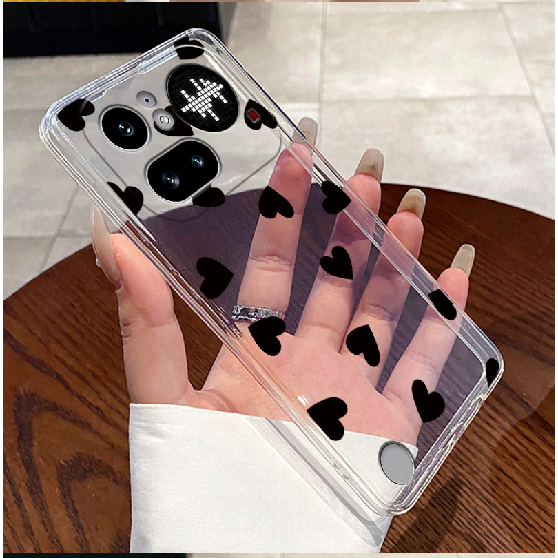Elegant Trendy Black Love Patt - Phone Accessories Nothing review and price