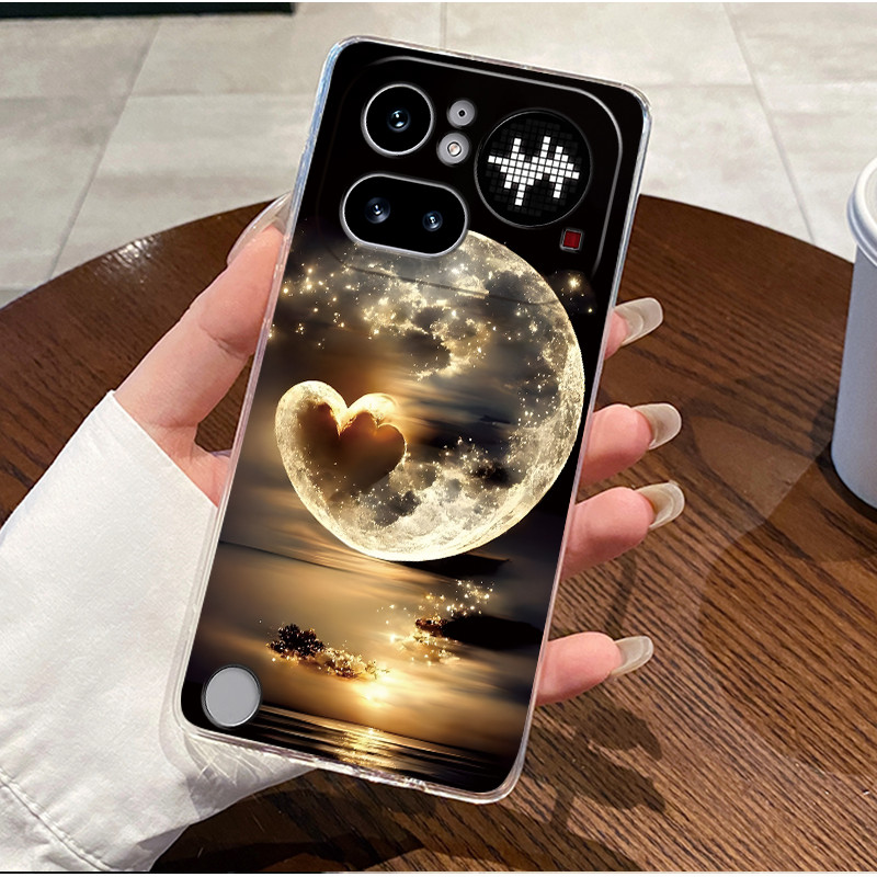 Elegant Trendy Black Love Patt - Phone Accessories Nothing review and price