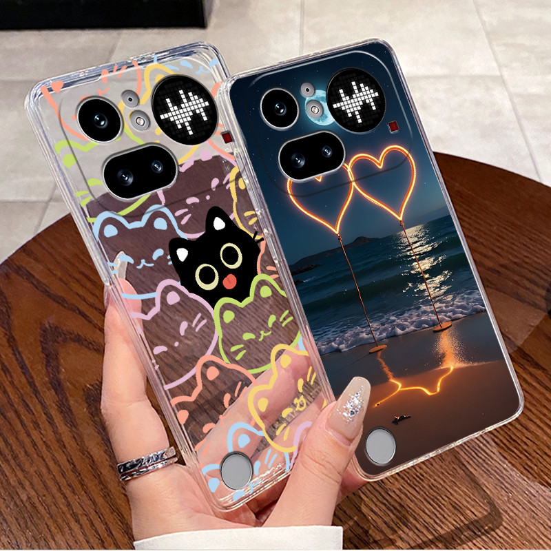 Elegant Trendy Black Love Patt - Phone Accessories Nothing review and price
