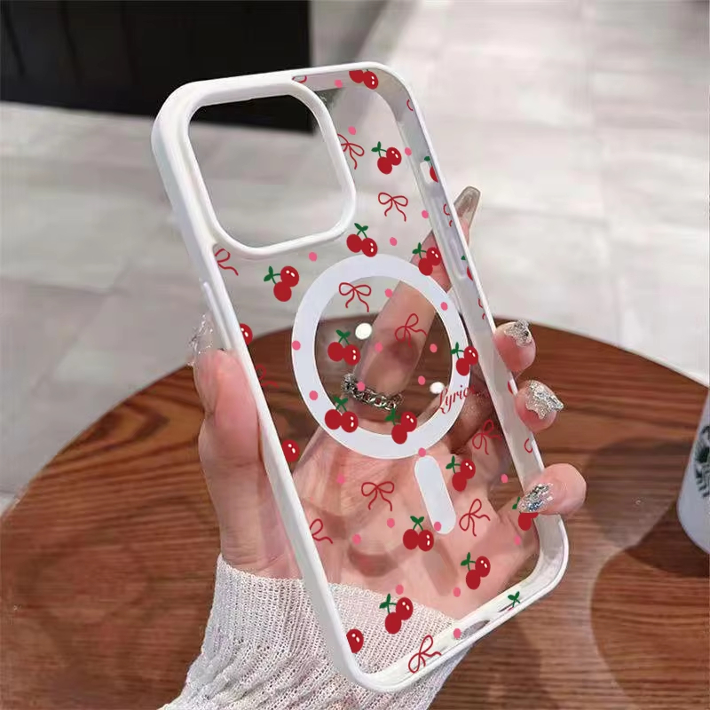 Red Cherry Printed Magnetic Ph - Xo Phone Accessories review and price