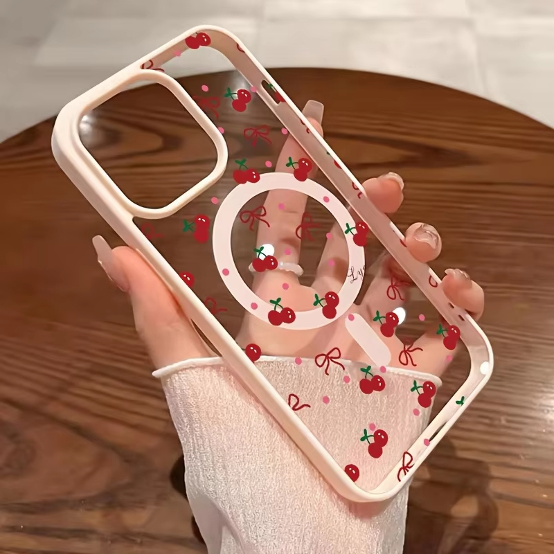 Red Cherry Printed Magnetic Ph - Xo Phone Accessories review and price