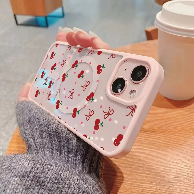 Red Cherry Printed Magnetic Ph - Xo Phone Accessories review and price