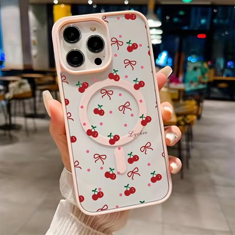 Red Cherry Printed Magnetic Ph - Xo Phone Accessories review and price
