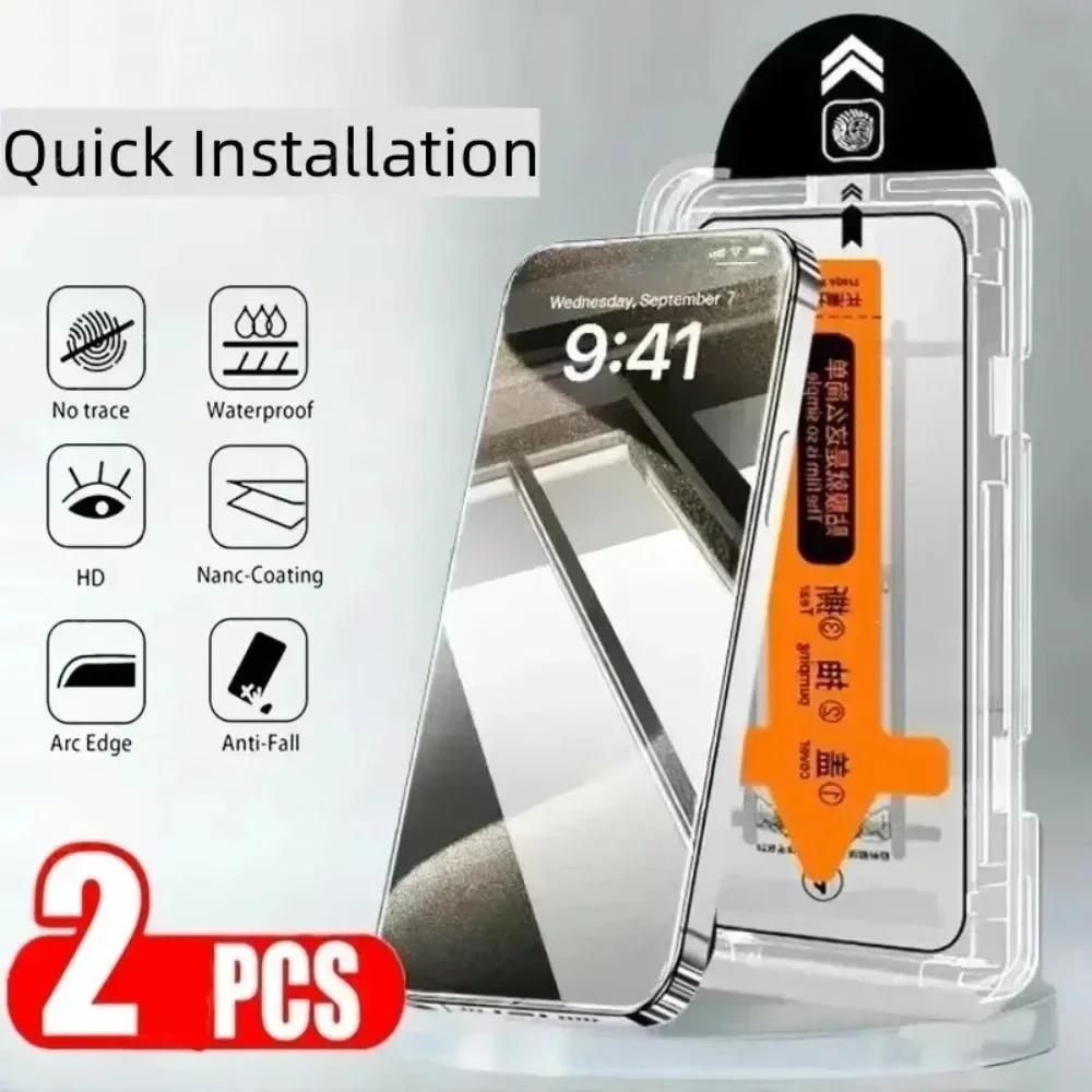2PCS Transparent Tempered Glas - Phone Accessories Online Shop review and price
