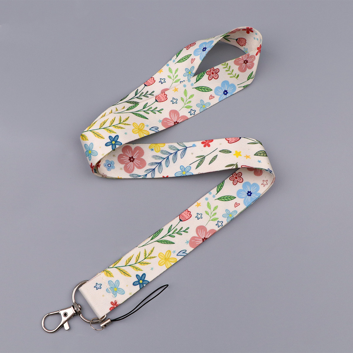 Cute Pink Heart Bow Floral Lan - Neck Hanging Phone Holder review and price