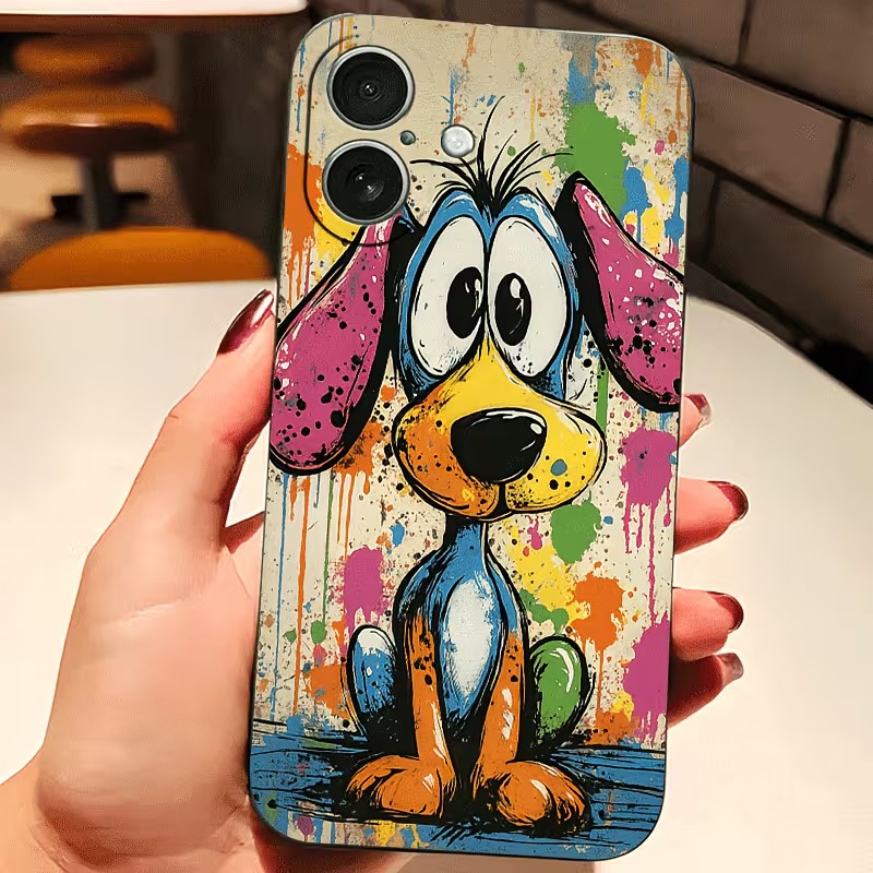 Graffiti Colored Puppy TPU Pho - Xo Phone Accessories review and price