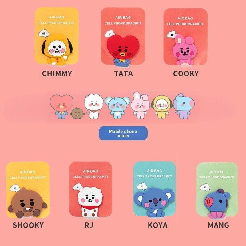 BT21cartoon cute silicone hand - Phone Accessories Supplier review and price