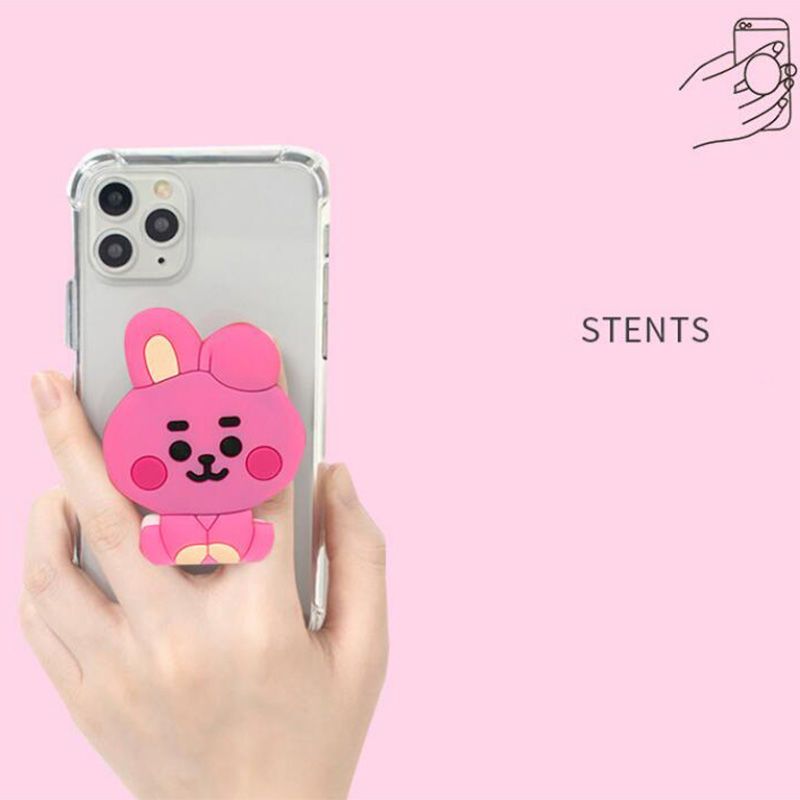 BT21cartoon cute silicone hand - Phone Accessories Supplier review and price
