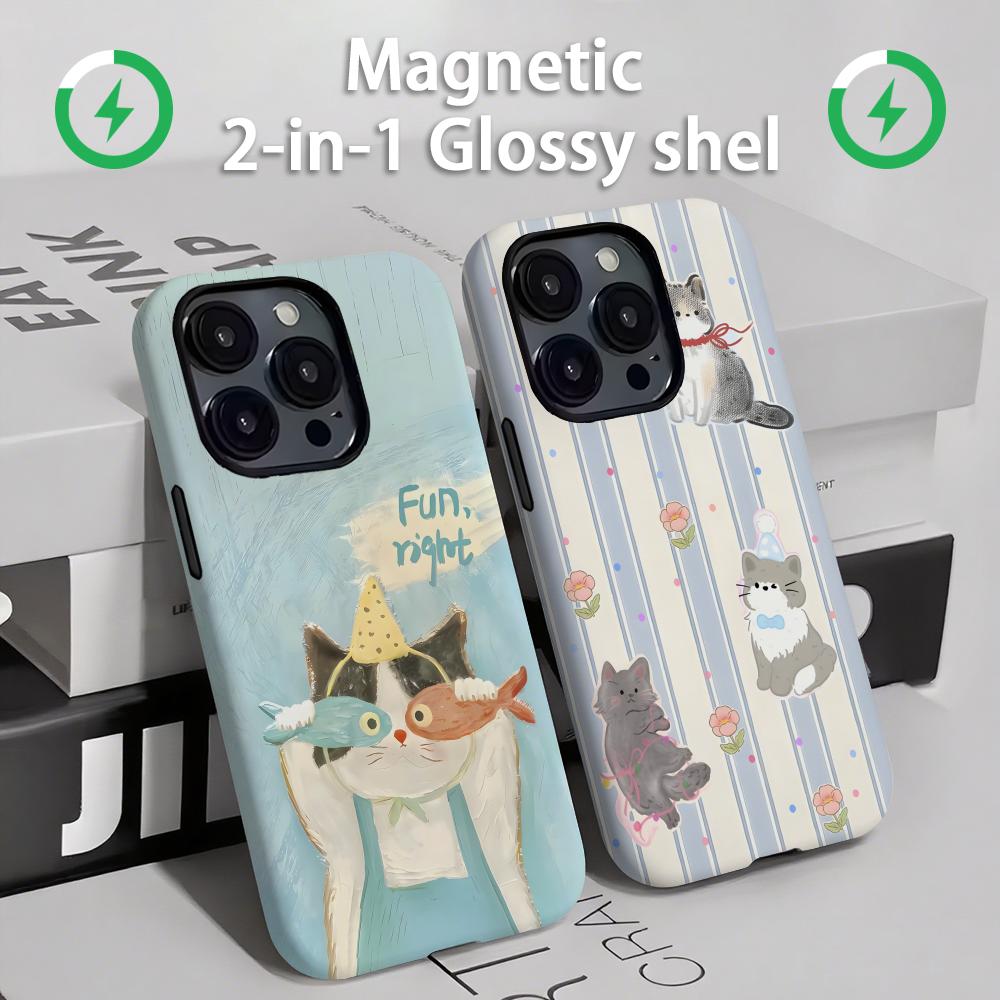 Cute cats and dogs  Phone Case - Phone Accessories Magnetic review and price