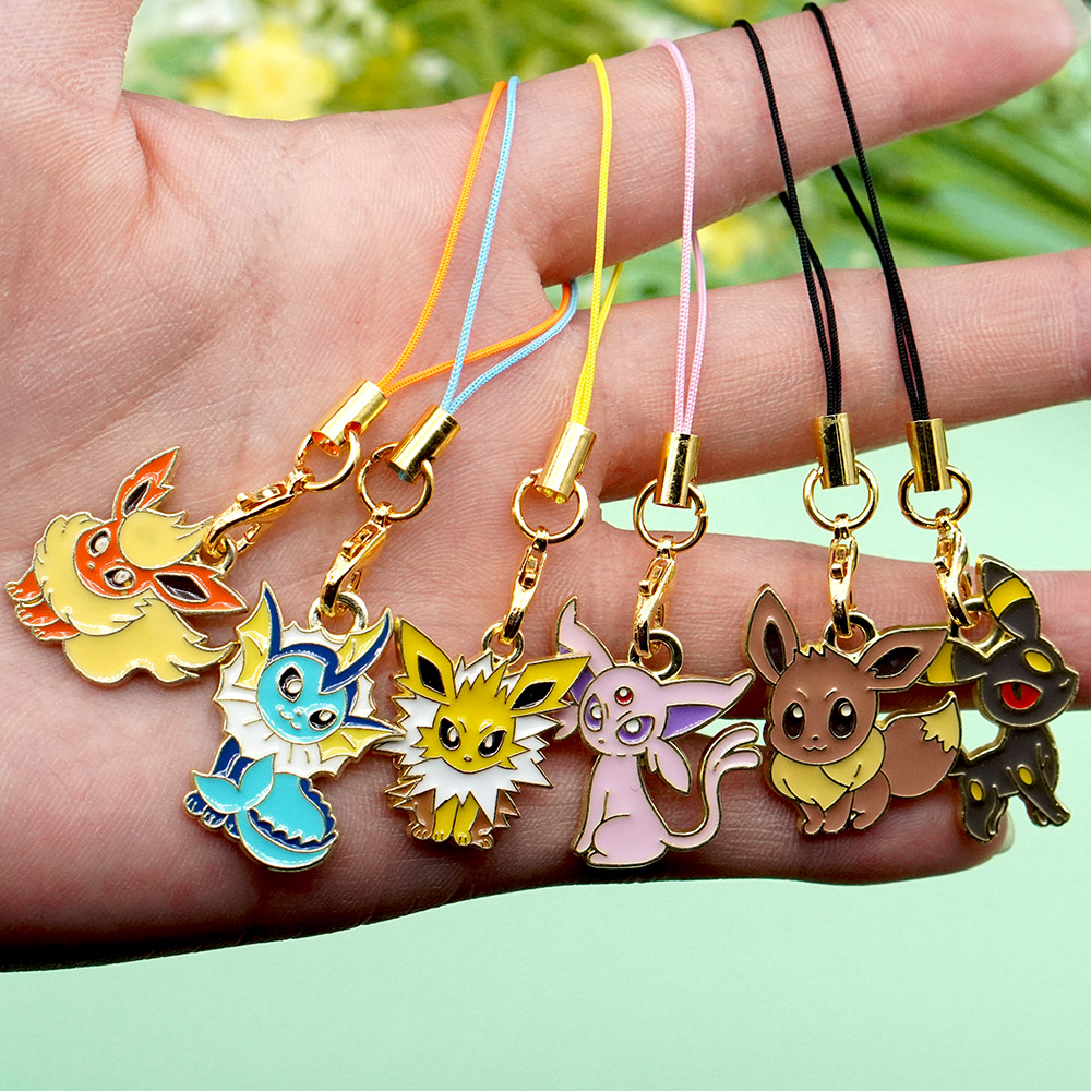 6Pcs Hot Anime Pokemon Eevee P - Phone Accessories Supplier review and price