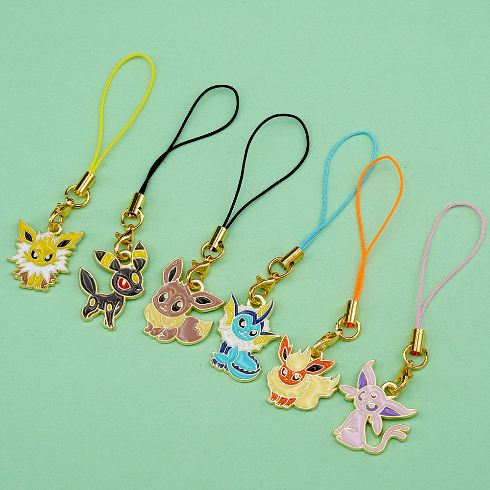 6Pcs Hot Anime Pokemon Eevee P - Phone Accessories Supplier review and price
