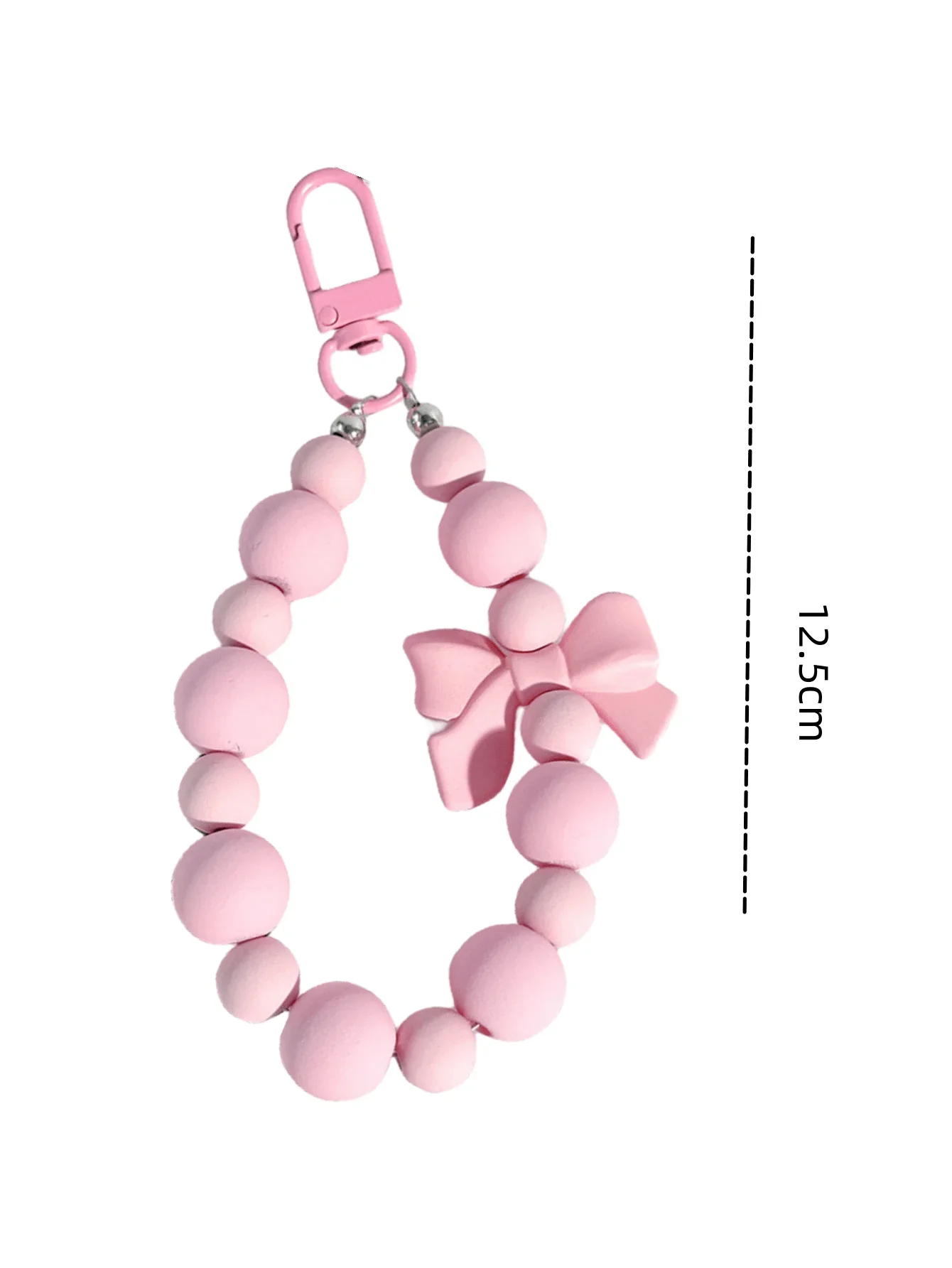 1pc Pink Pearl Bow Keychain Mo - Phone Accessories For Teen Girls review and price