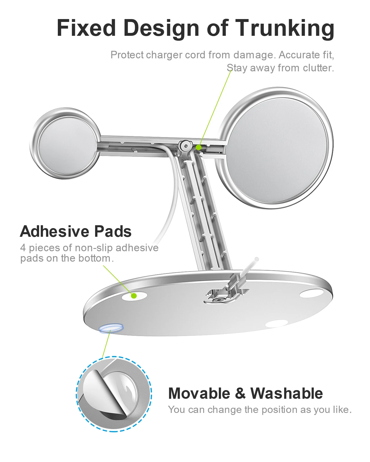 EWA 2-in-1 Desktop Phone Stand - Phone Accessories Charger review and price