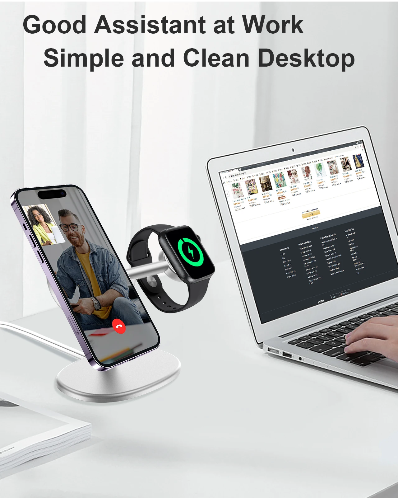 EWA 2-in-1 Desktop Phone Stand - Phone Accessories Charger review and price
