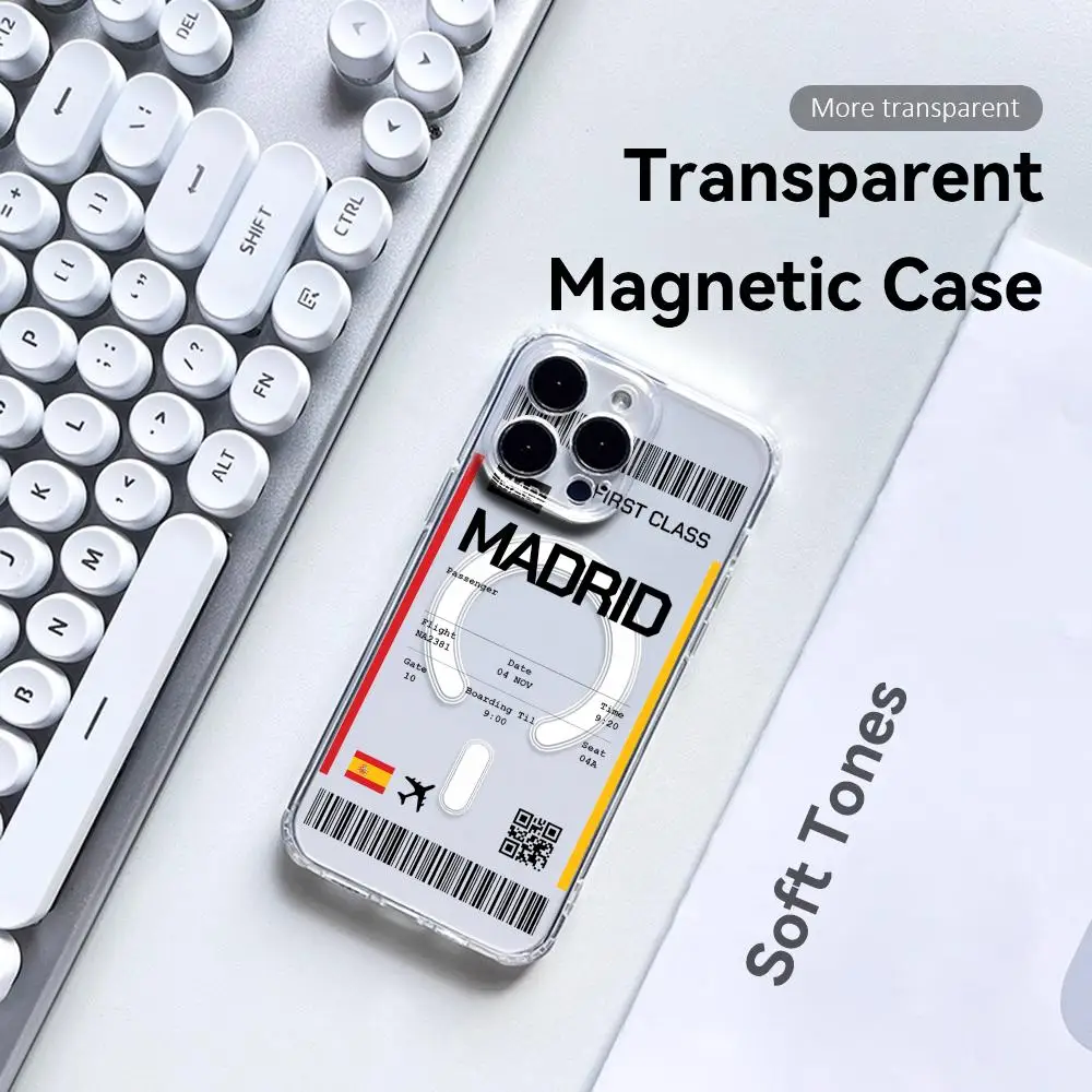 Travel Plane Ticket Spain Phon - Phone Accessories Magnetic review and price