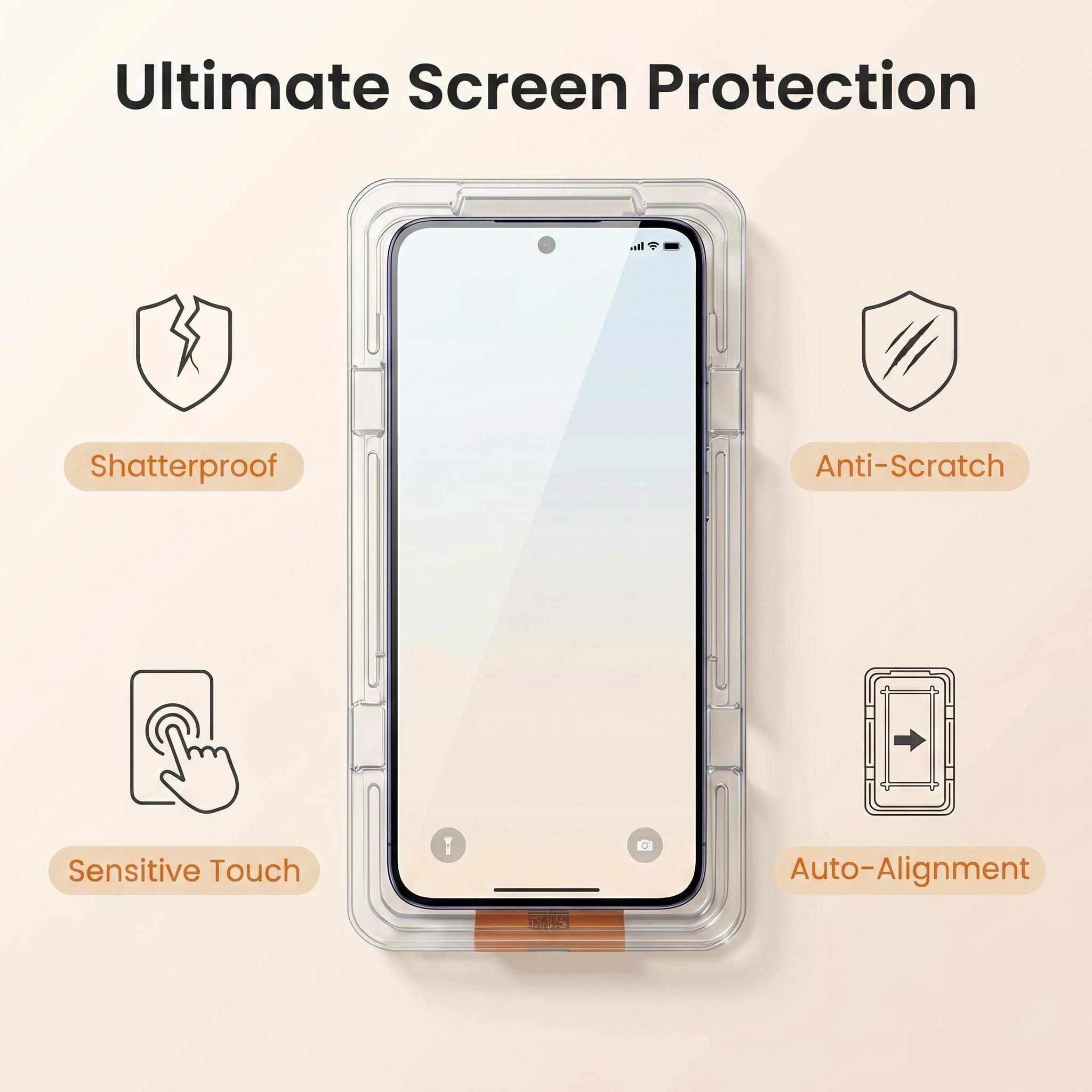 2Pack 4K Dust Free Tempered Gl - Phone Accessories Online Shop review and price
