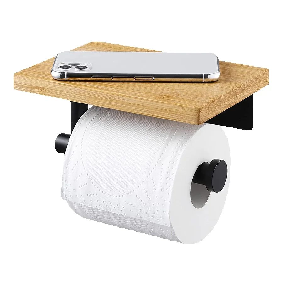Solid Wood Paper Towel Holder  - Phone Accessories Hooks review and price
