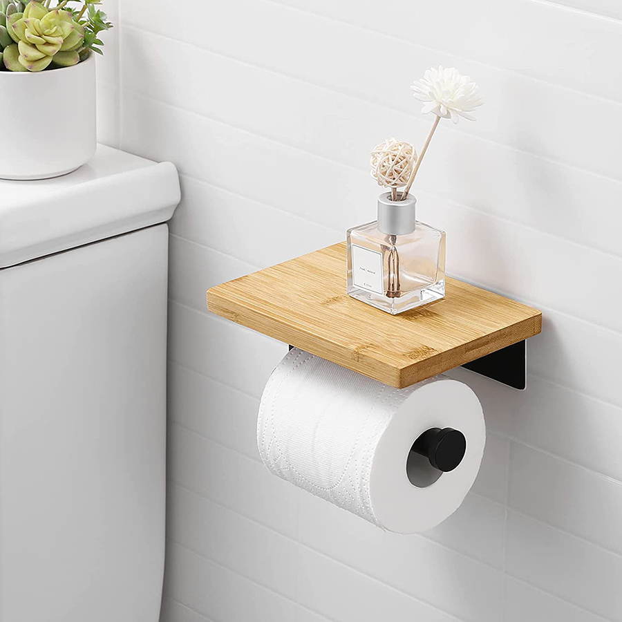 Solid Wood Paper Towel Holder  - Phone Accessories Hooks review and price