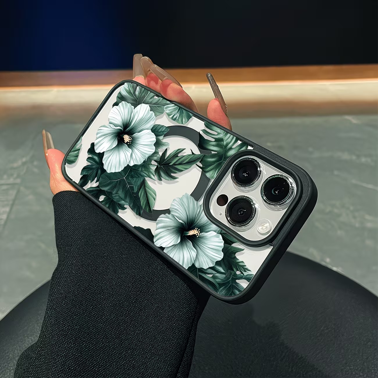 Green Floral Print Phone Case  - Xo Phone Accessories review and price
